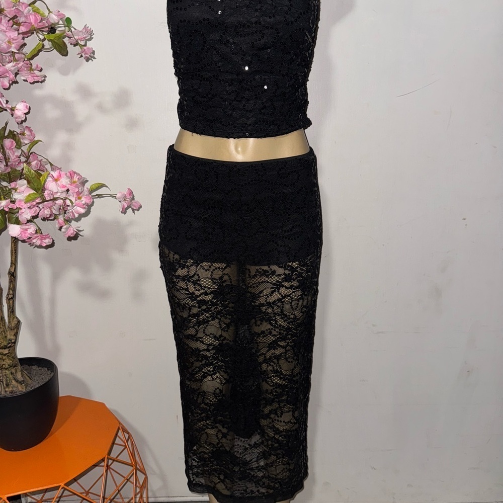 Wild Fable Black Sequin set 2pcs